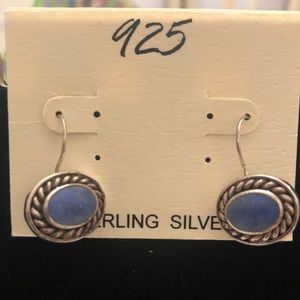 925 Sterling Silver Lapis Earrings